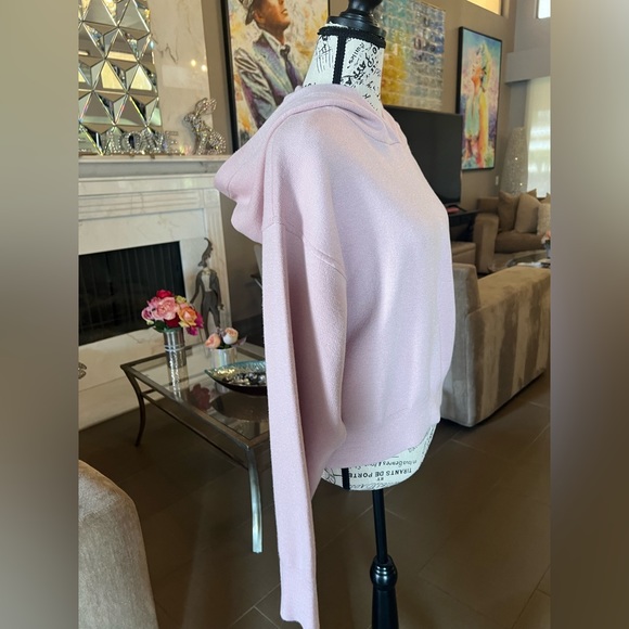 🆕 ONZIE Baby Pink M/L Crop Hoodie - Picture 8 of 17